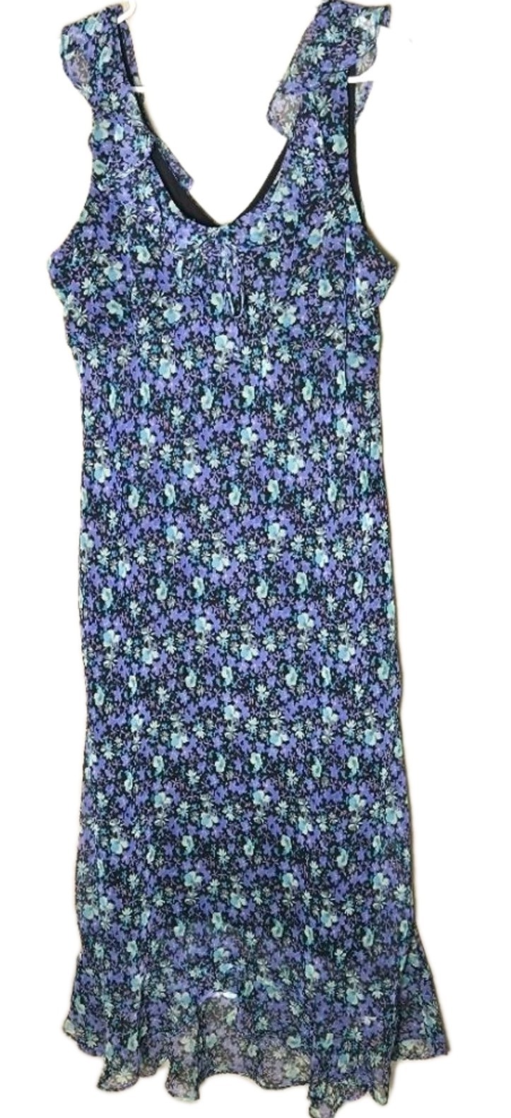 Women’s Y2K 18P Maxi Dress Just In Thyme Floral Boho Cottagecore Fairycore