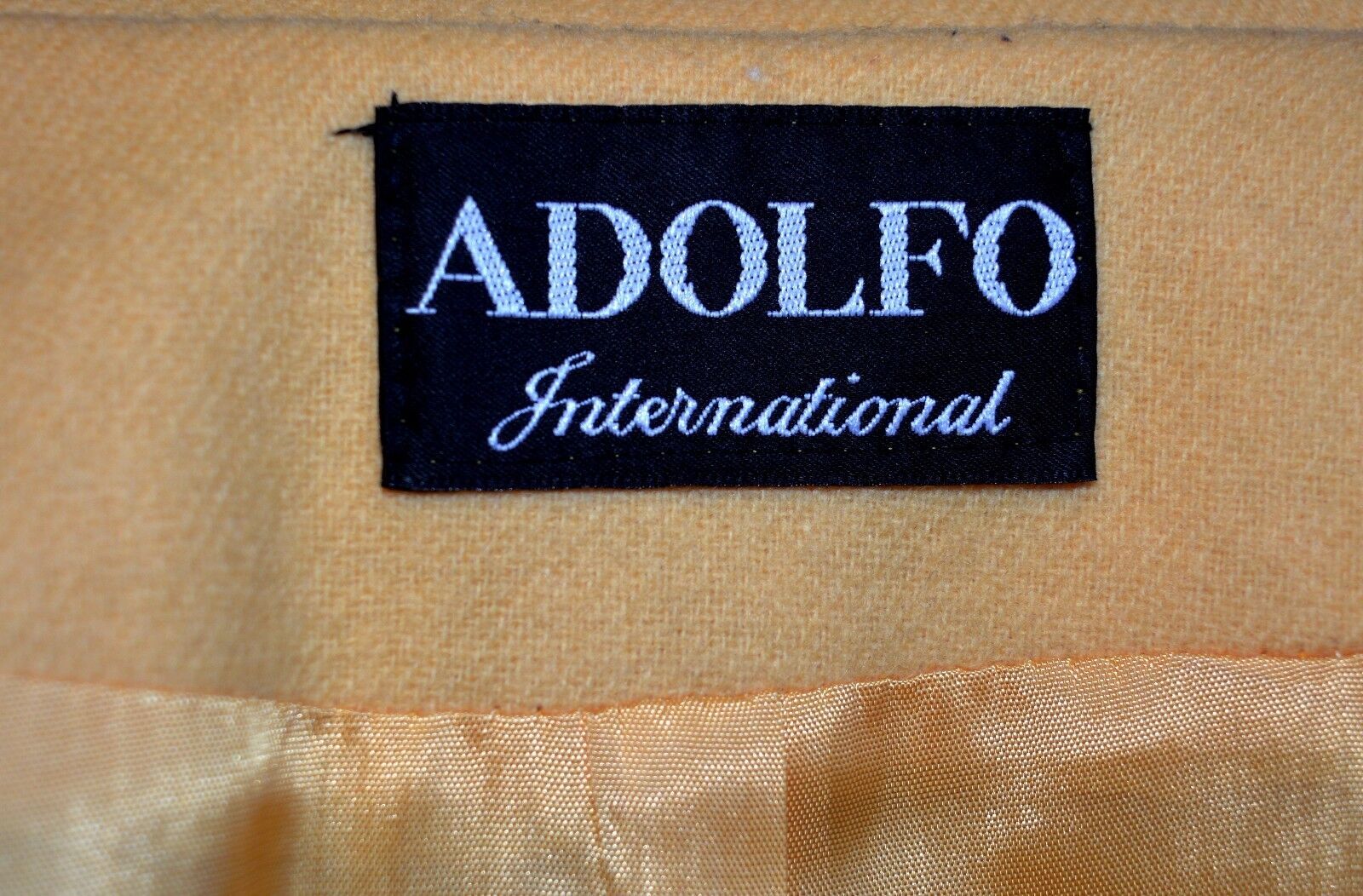 VTG Women’s 100% Wool Blazer 10 Canary Yellow ADOLFO INT’L USA