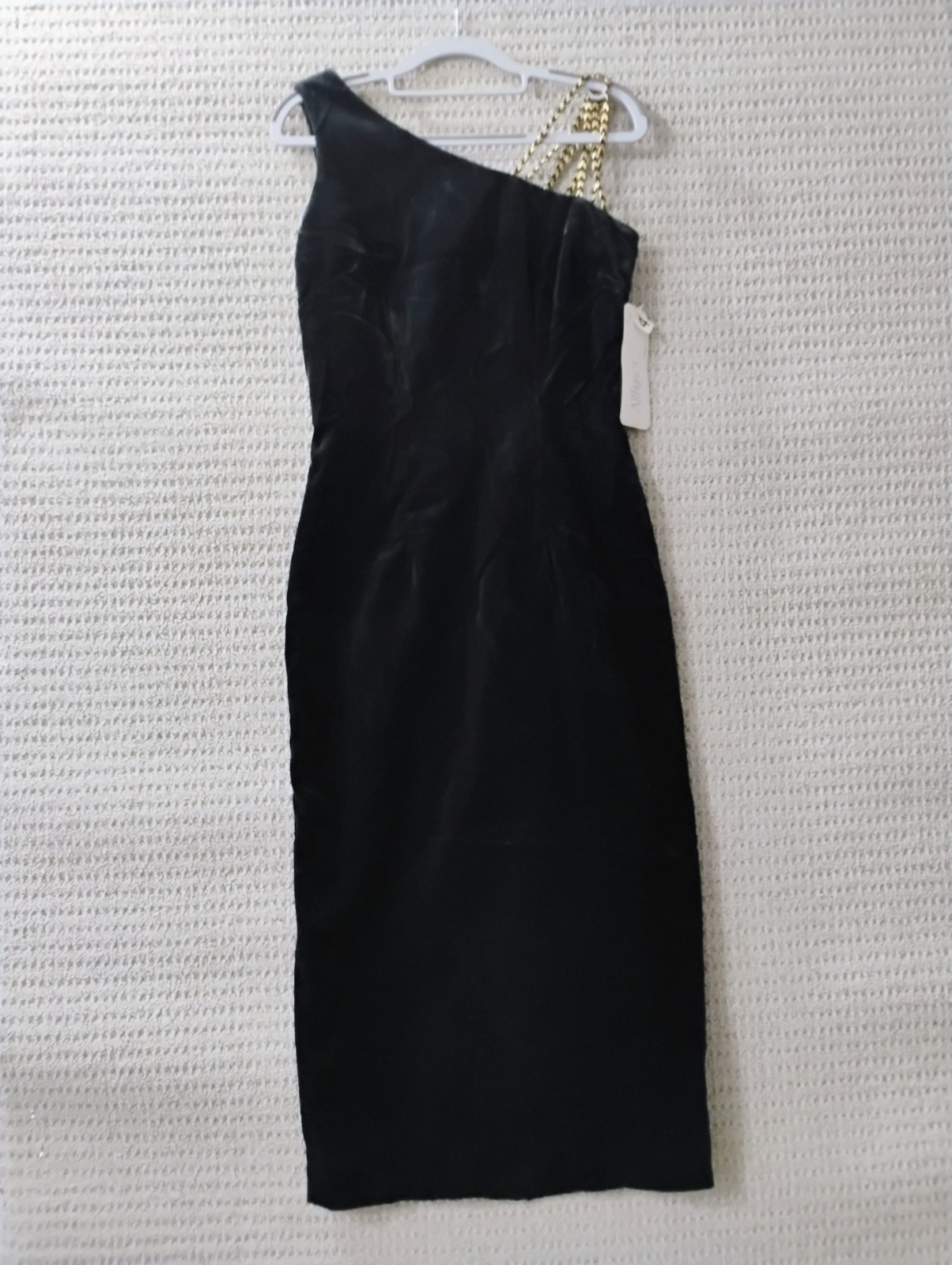 Vtg 80s Black Velvet & Gold Rope Formal Evening Maxi Dress Size 4 Althuser New