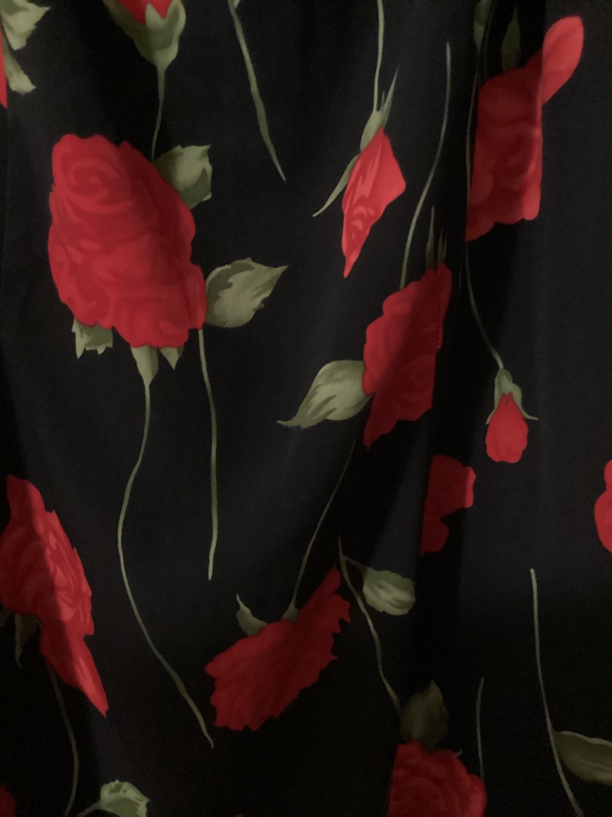 Vintage 90s R and K Originals Rose Print Maxi Dress