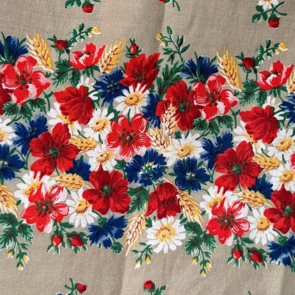 Vintage Jerrie Lurie Floral Prairie Cottagecore Midi Dress sundress 70s Size 12