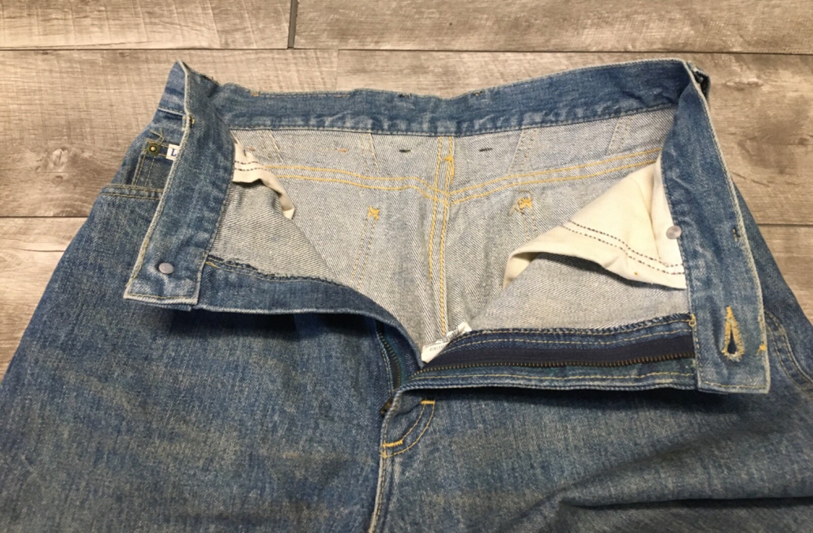 Vintage LEE Rider Made in USA Womens Denim Blue Mom Jeans Size 13 Med 28” Inseam