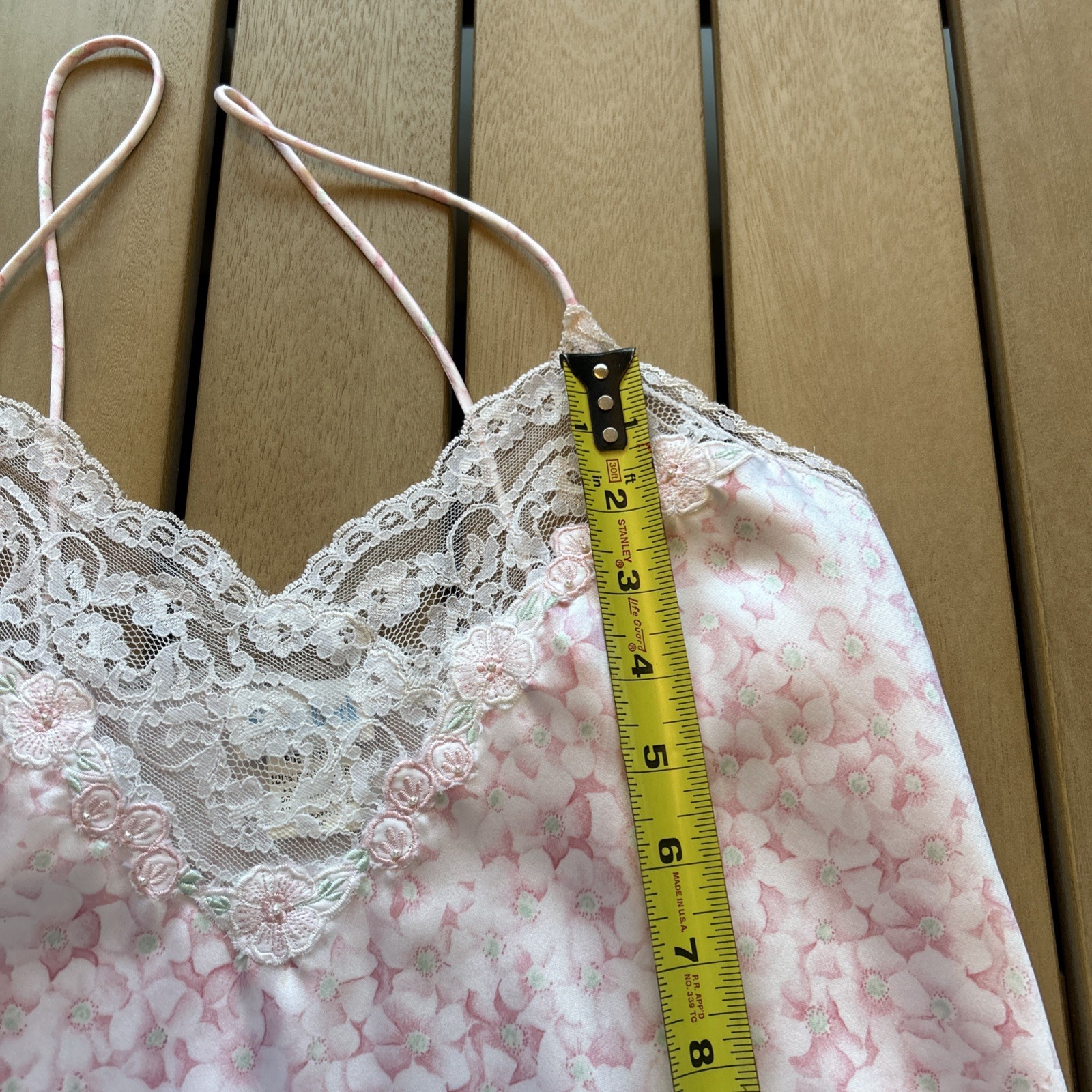 Vintage 1980s Pink Sara Beth Lingerie Set – Satin Cami & Shorts – NOS Never Worn