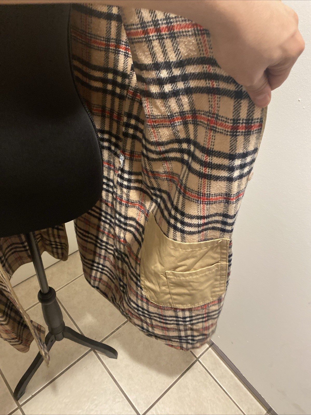 VTG Europe Craft Exclusive Import Long Vest Sack Material Inner Pocket Unique