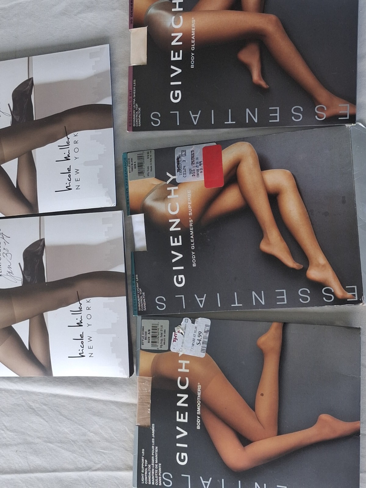 Vtg Lot Pantyhose 30+ Panyhose NEW Hanes, Givenchy, Picone, Size s