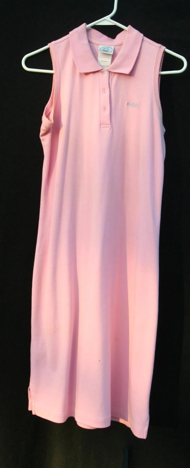 Laura Ashley Vintage long sleeveless pink knit cotton dress size M