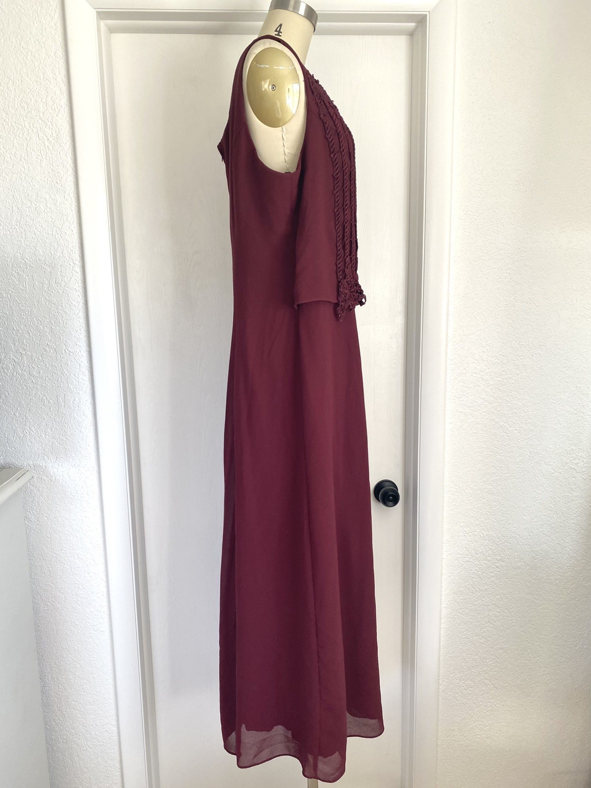 Vintage Poly USA Dress XL + Jacket wedding guest Party 2 PC made in USA