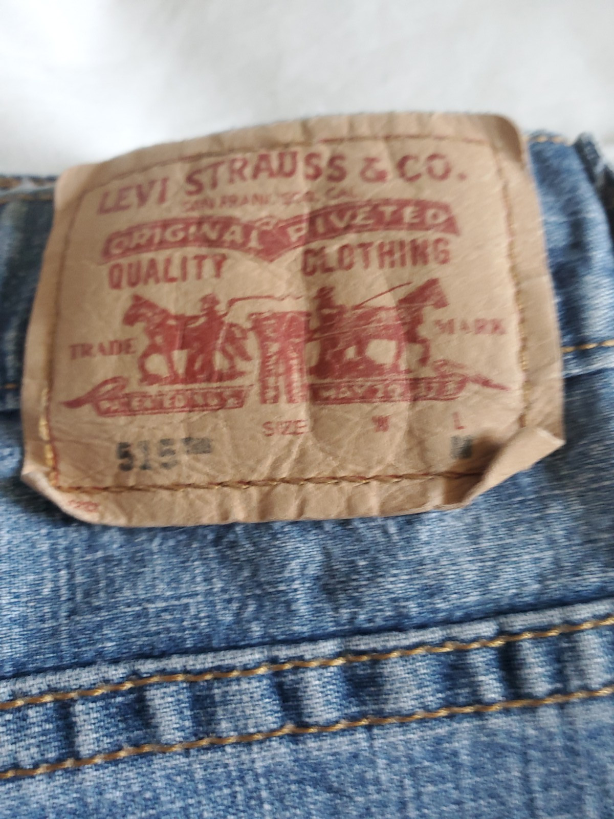 Levi’s Nouveau 515 bootcut woman’s jeans sz 10-Light rinse-thin material