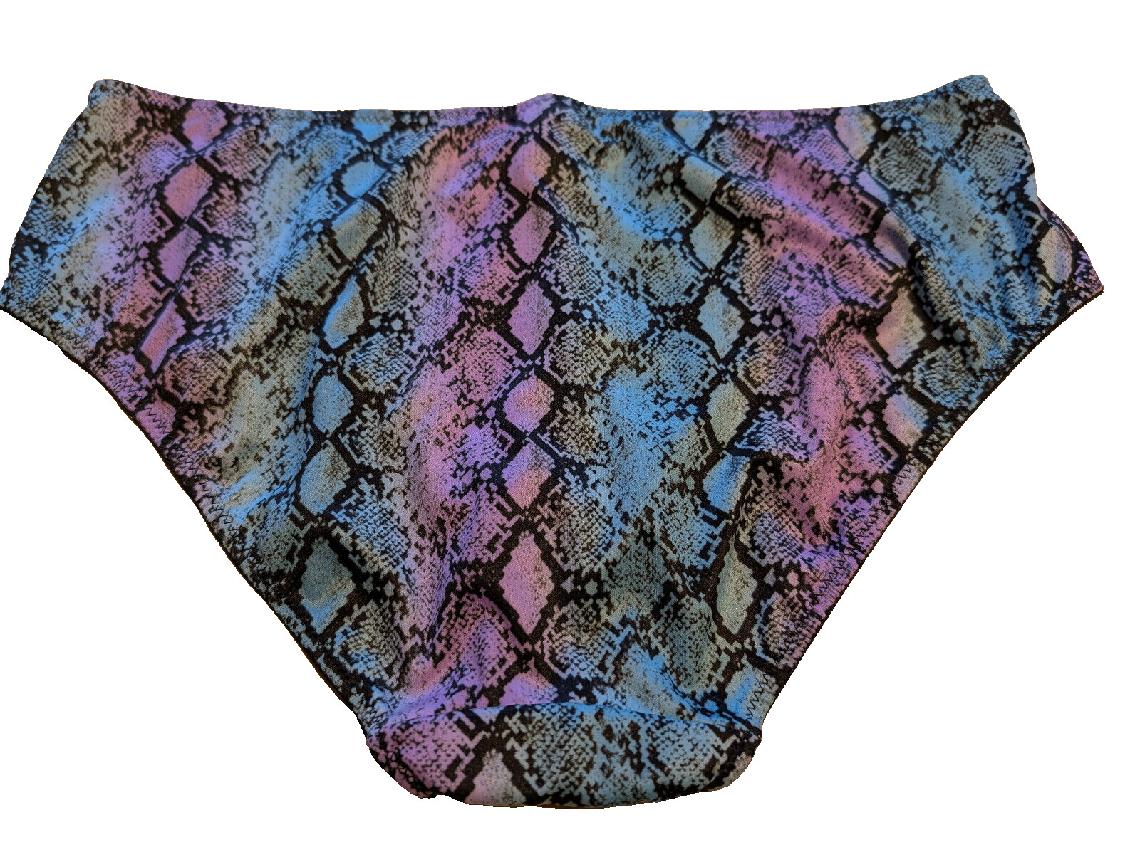 Vintage Y2K St Eve Intimates XL (8) Panty Hong Kong Hi Cut Silky Microfiber New