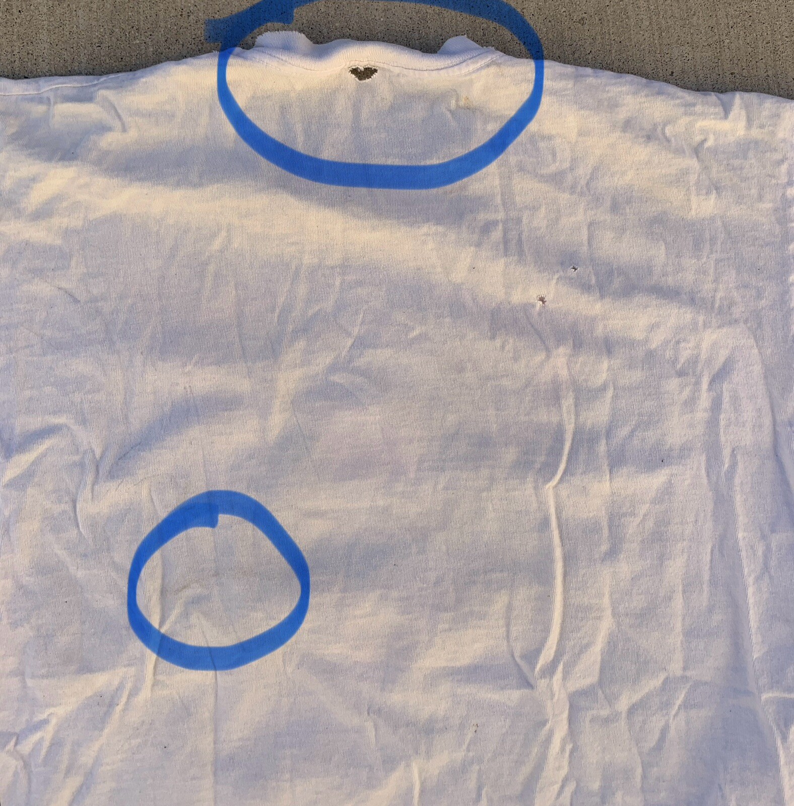 Vintage June Mountain T Shirt 80s Geomeric Neon Graphics Distressed Worn Holes