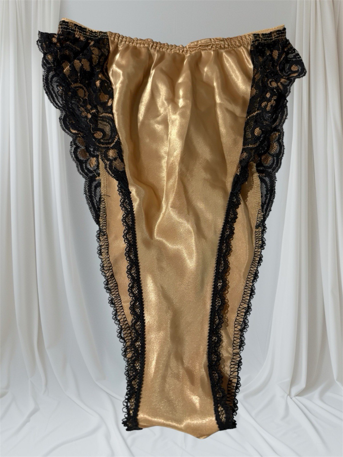 VTG Lucie Anne Panties & TANK 2XS French Cut Gold High Waisted USA B-32 W-28