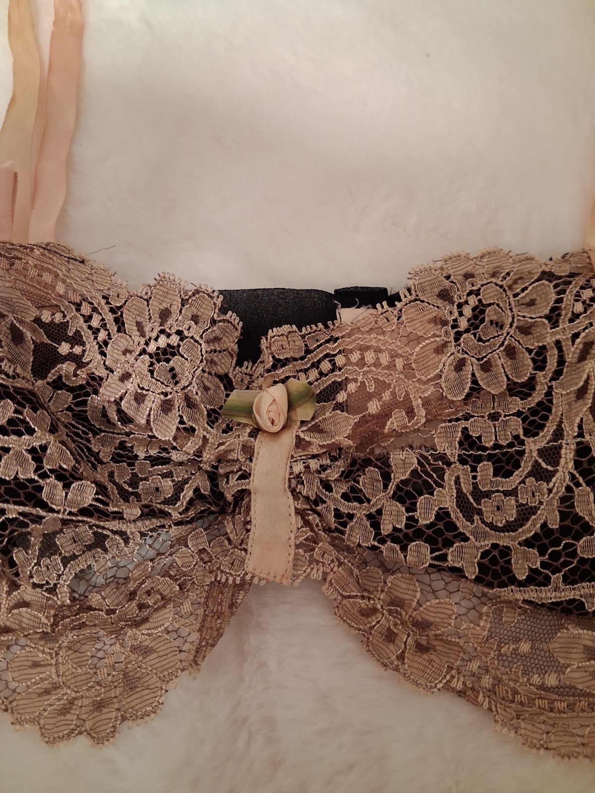 Vintage Panties Bra 1930’s Lace Black Silk Chiffon Tap Pants Lingerie Ladies Xs
