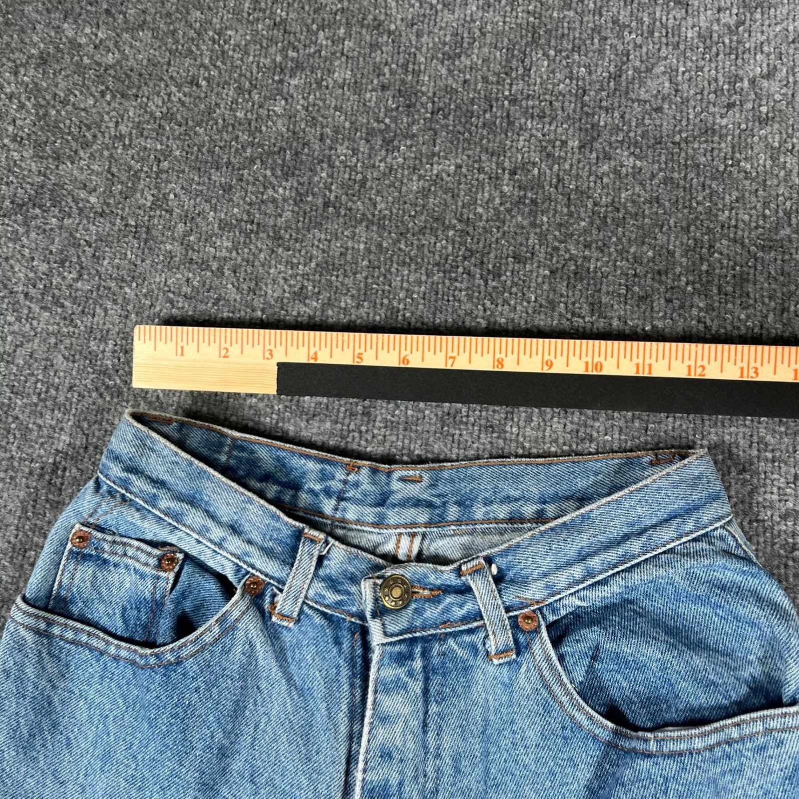 Lawman Jeans Womens Size 24 Light Wash High Waisted Tapered Leg Vintage Denim