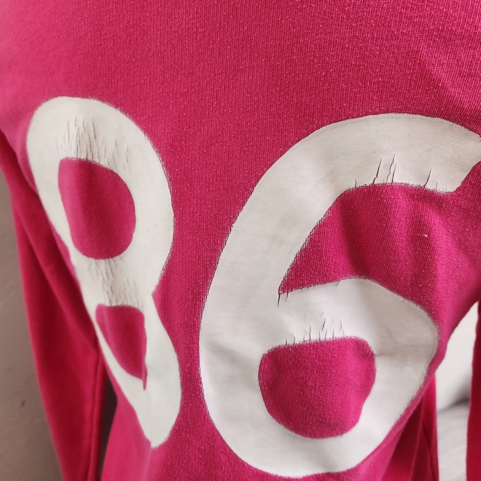 Vintage Victoria’s Secret PINK Hoodie Size XS Pink Full Zip Love Pink 86 Graphic
