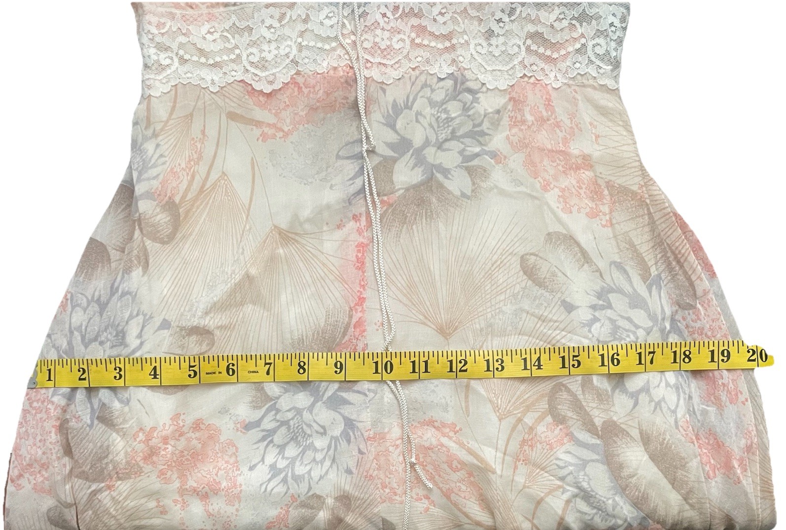 70’s Gunne Sax Dress By Jessica Floral Lace Long Maxi Prairie Boho Sz 11 Beige