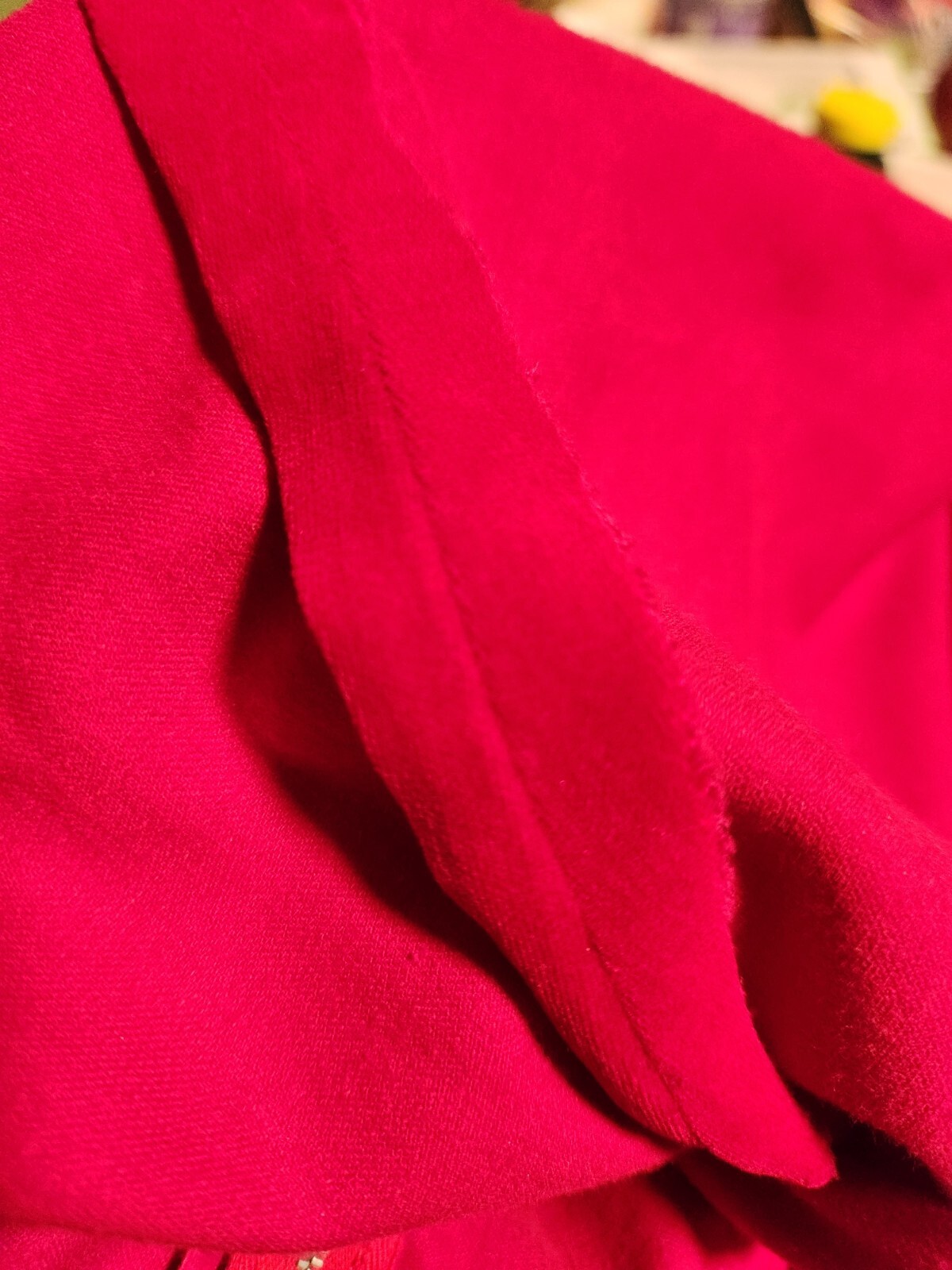 Vintage Red Velvet Dress Pearl Button Cuffs Prom Graduation Party Senior Photos