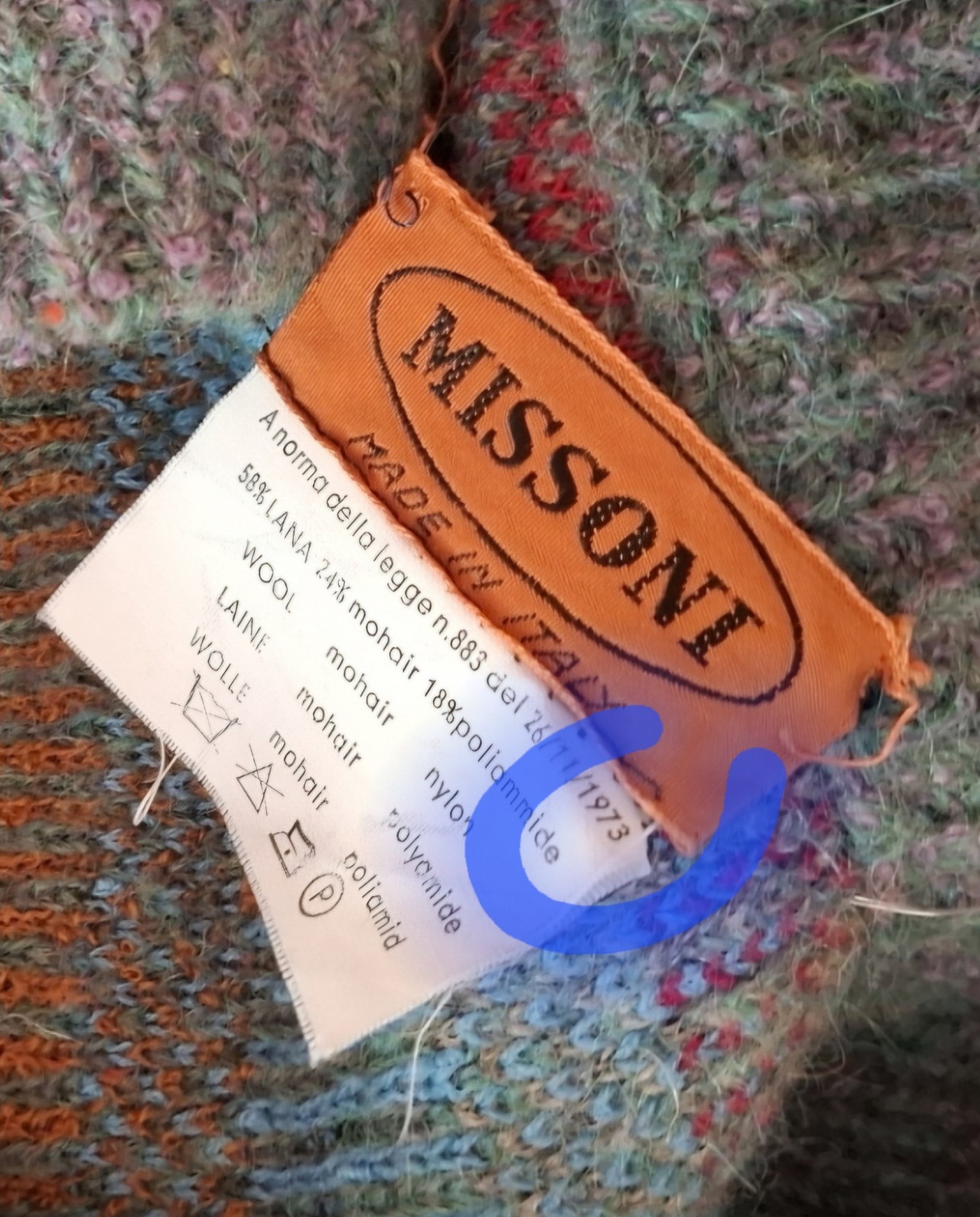 Rare Missoni Vintage 70s Ladies Jumper Vest Unfindable! Can be used as unisex