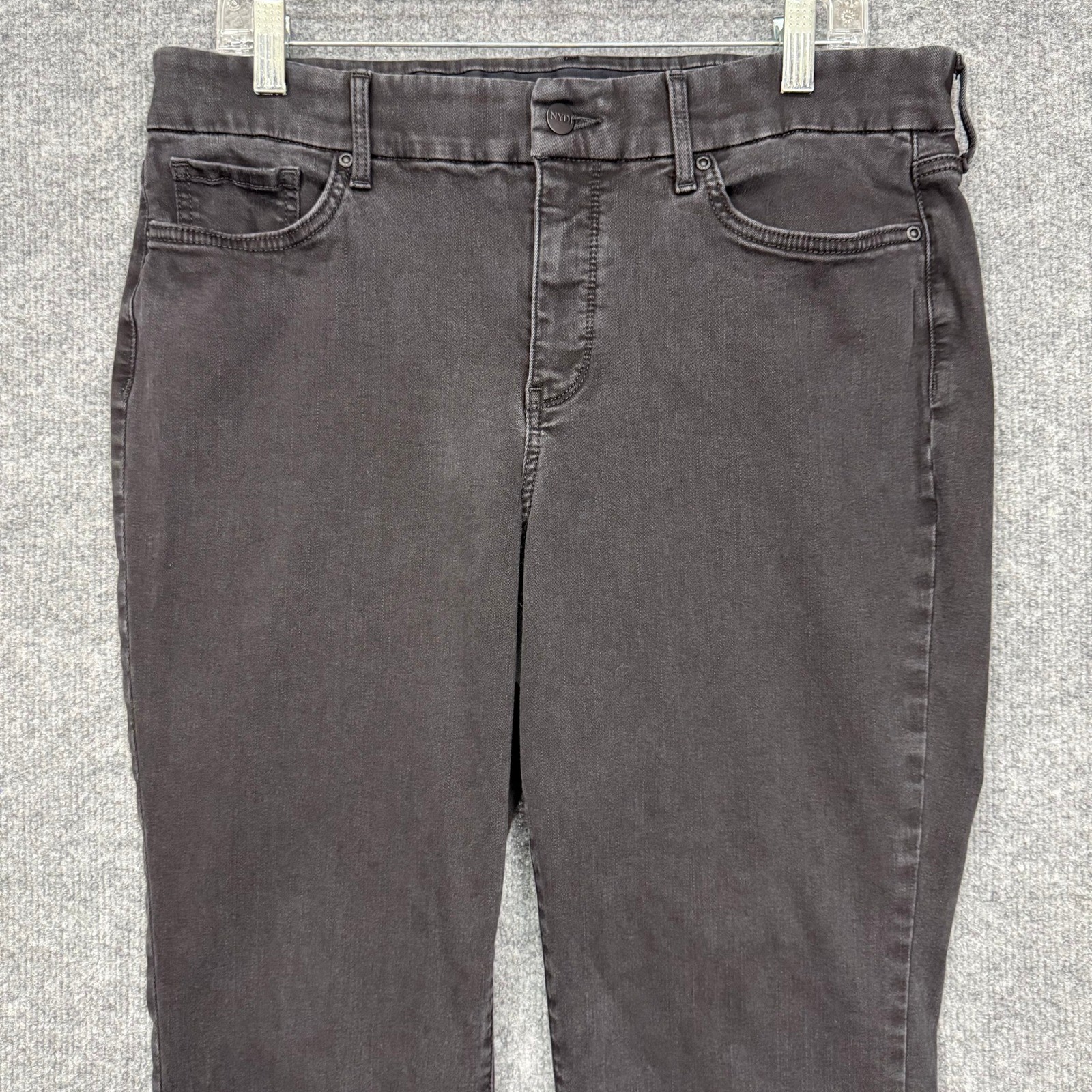 NYDJ Sheri Slim Women Large Vintage Black Waist-Match Lift Tuck Denim MSHBSS8984