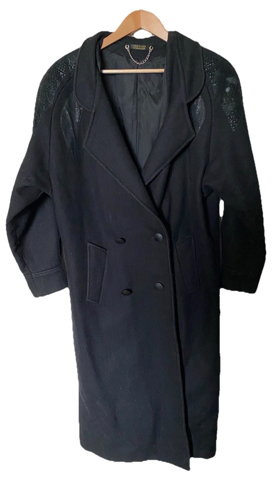 Vintage ILGWU Int Ladies Garment Workers Union Karizma Coat Snake Leather Sz 11