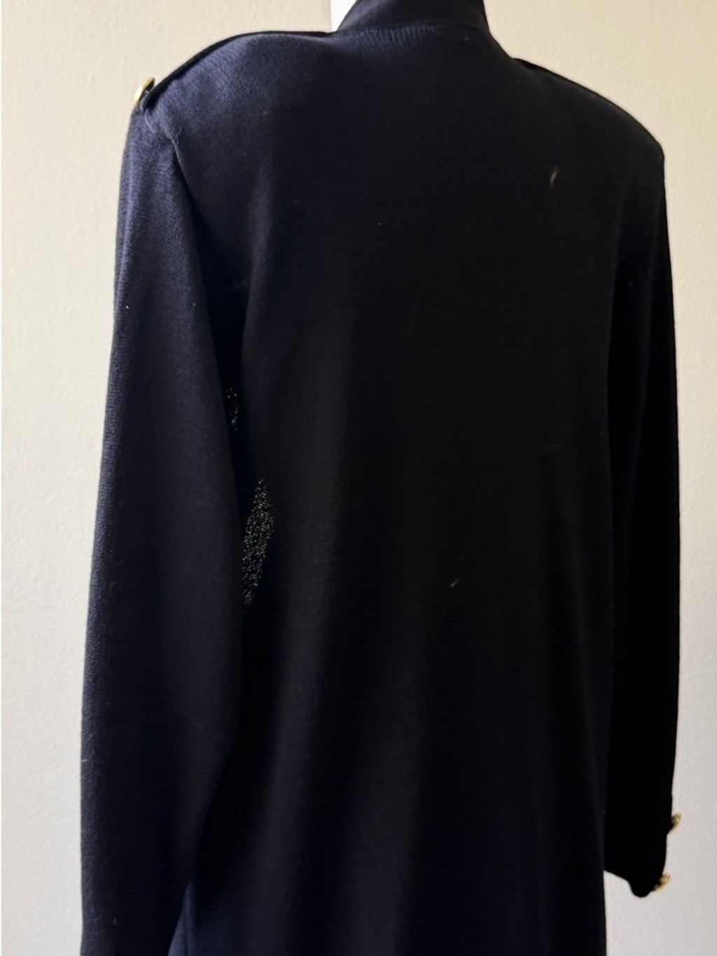 Vintage St John Black knite Cardigan
