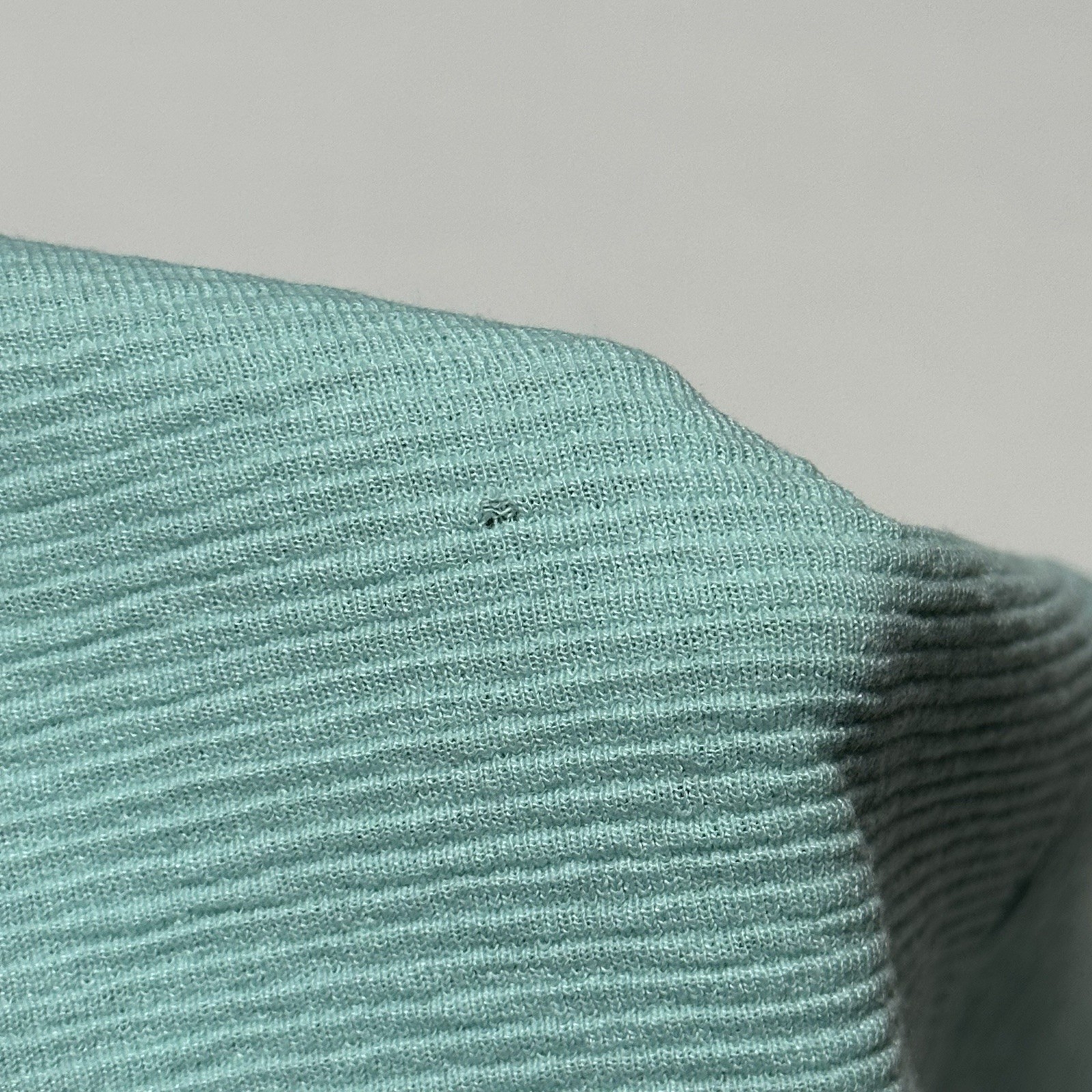 Vintage Ribbed Sea Foam Green Pullover