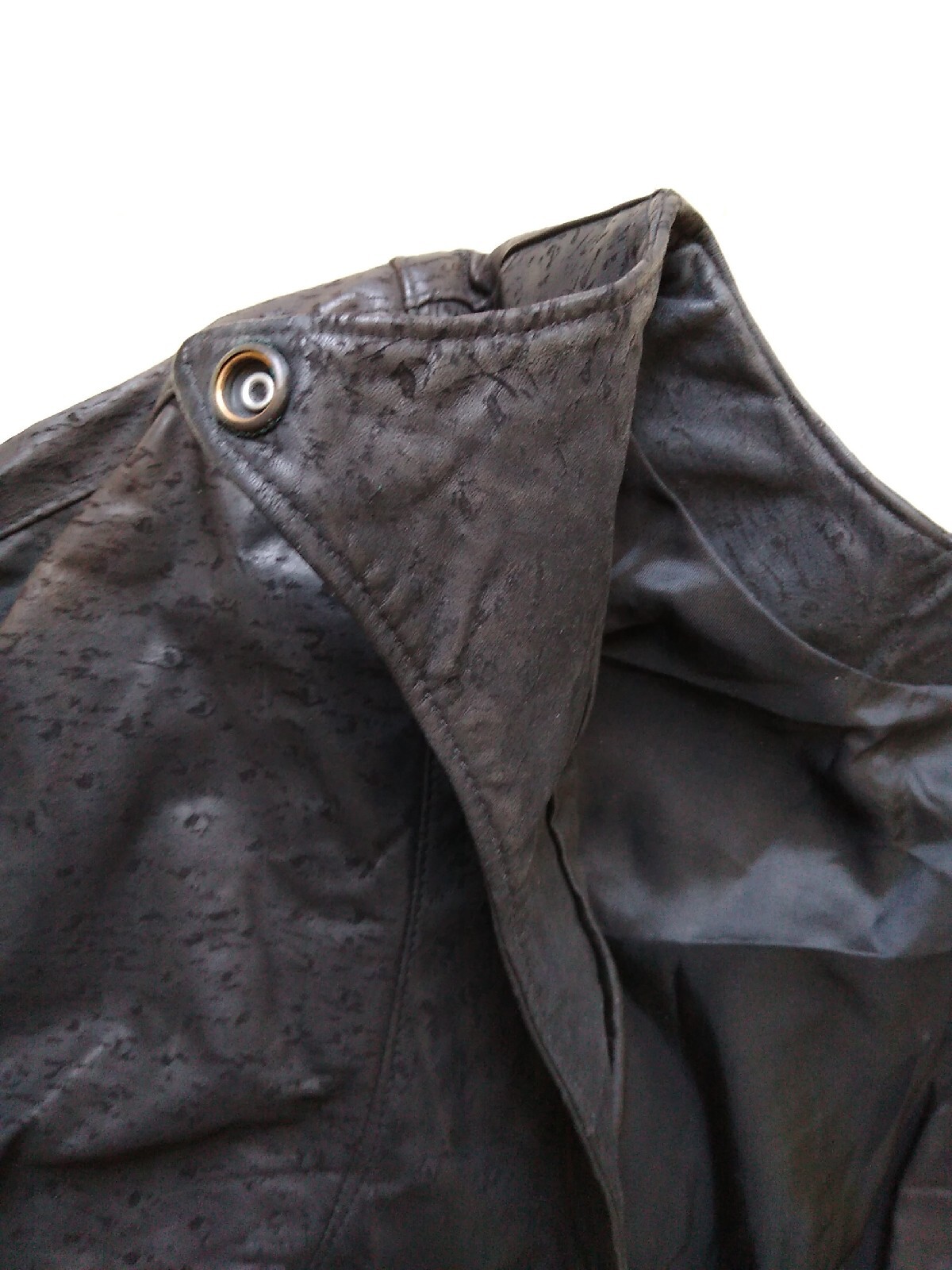 Vintage 1980’s Sz S Handmade Unbranded Leather Dress Black, Cocktail Peplum!