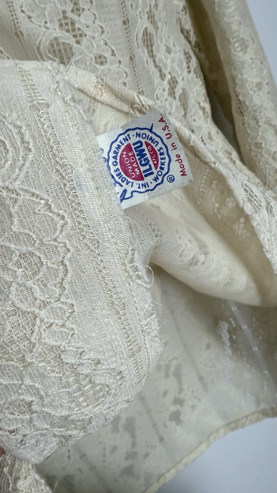Vintage Malbe Lace Button Down Blouse ~ 9/10 ~ 60’s