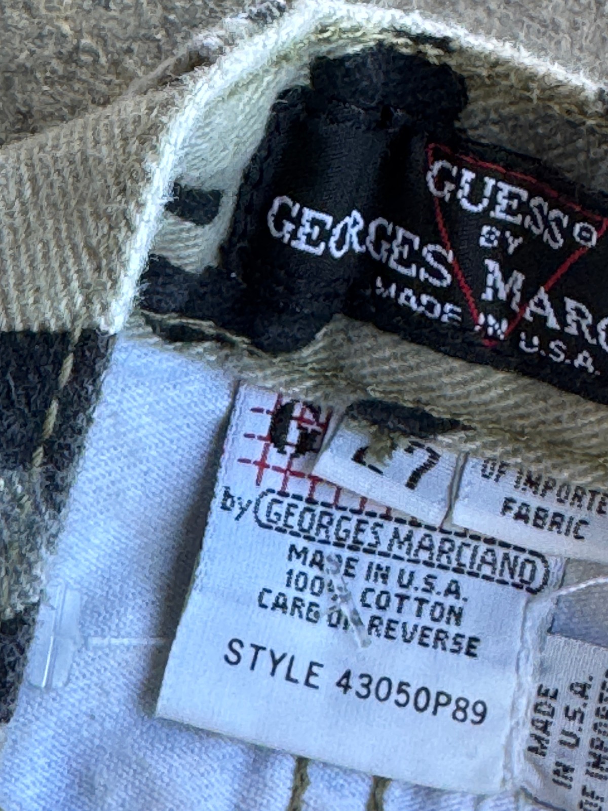 Vintage 80s 90s Georges Marciano GUESS USA Leopard Print Jeans
