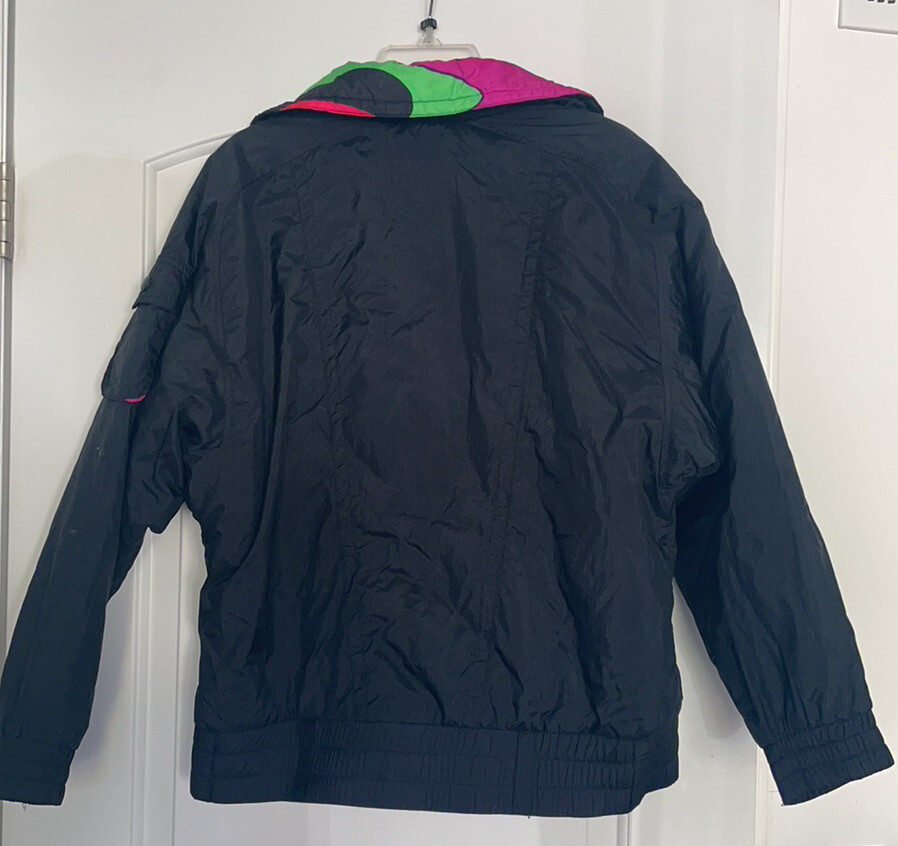 Vintage 1980’s Snuggler Seattle Fantasy Neon Ski Jacket Women’s Sz M Snow