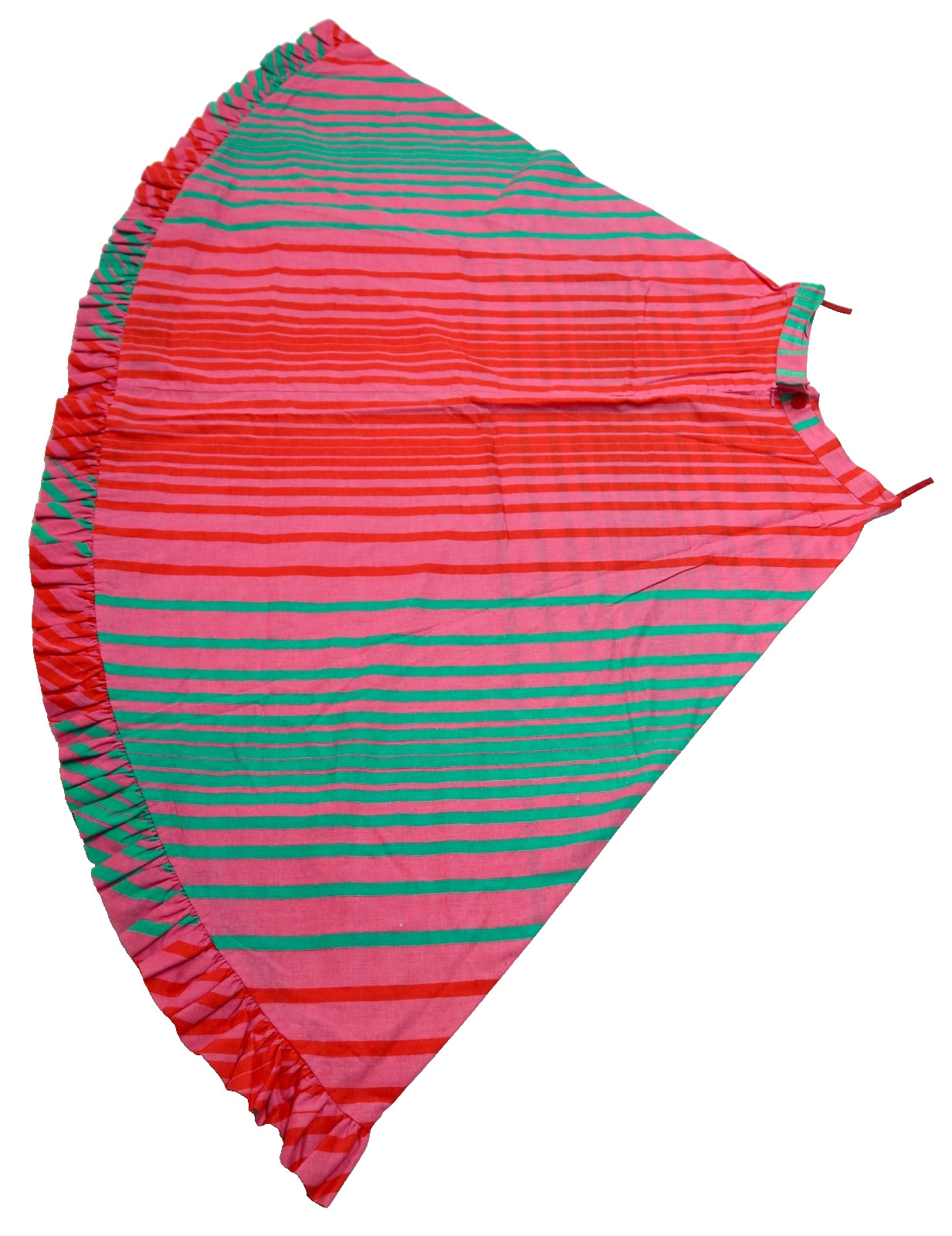 RARE Vintage 1990s Fenno Sport Finland Neon Pink Green Skater Dress Sz 10