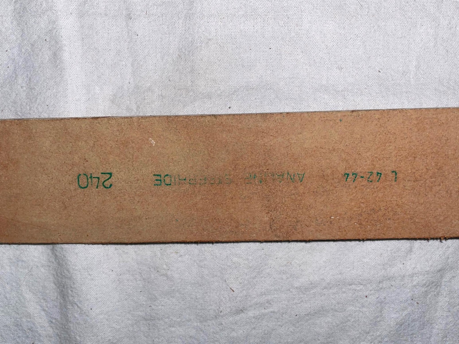 VTG 60S 70S NEW MENS 42 44 WHITE ANAILINE COWHIDE LEATHER COWBOY BELT