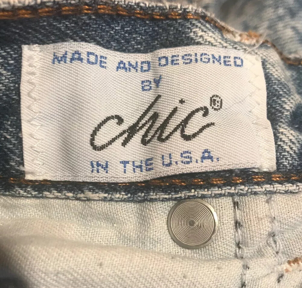 Vintage Chic Acid Wash High Waist Mom Jeans Denim Women’s 22 WP Tapered Ankle
