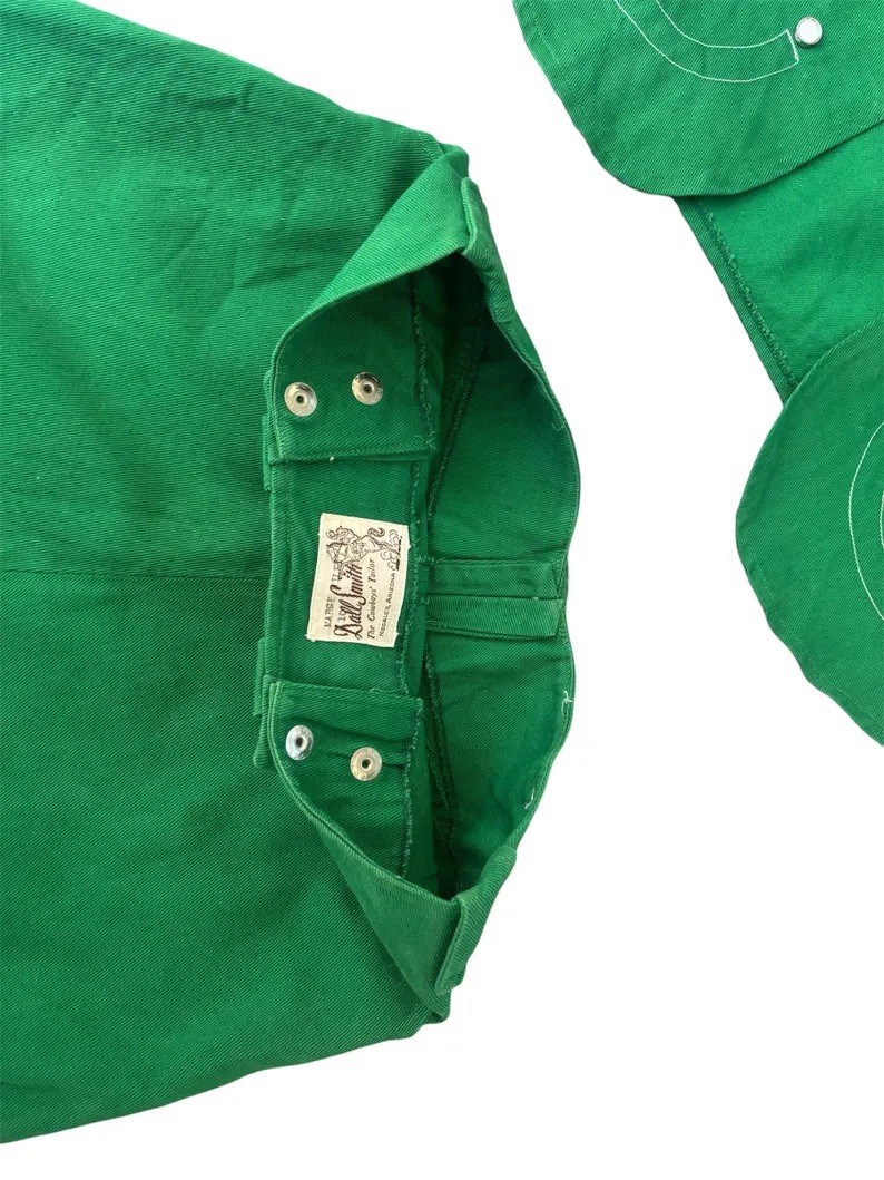 1950s Dall Smith cotton twill custom rodeo western 2pc set /Skirt & Vest XXS/XS