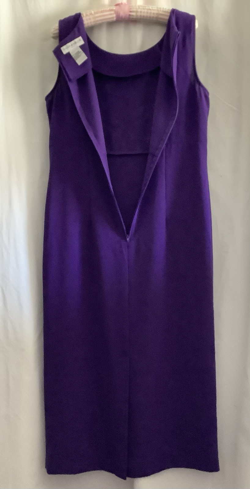 SAG HARBOR DRESS/JACKET SET (size 12) Deep Purple, Midi Excellent Condition