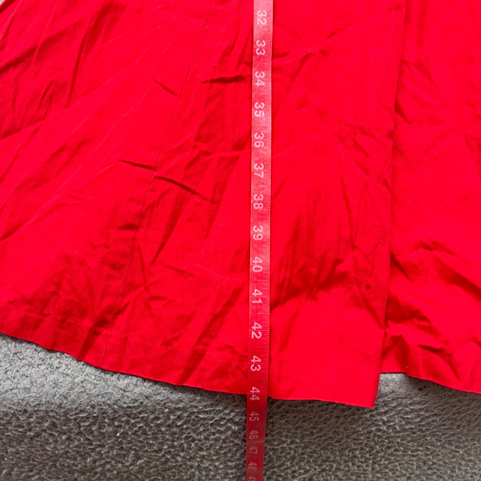 Vtg Anne Fogarty Dress Womens S Red Fit & Flare Midi Retro 60’s True Vintage