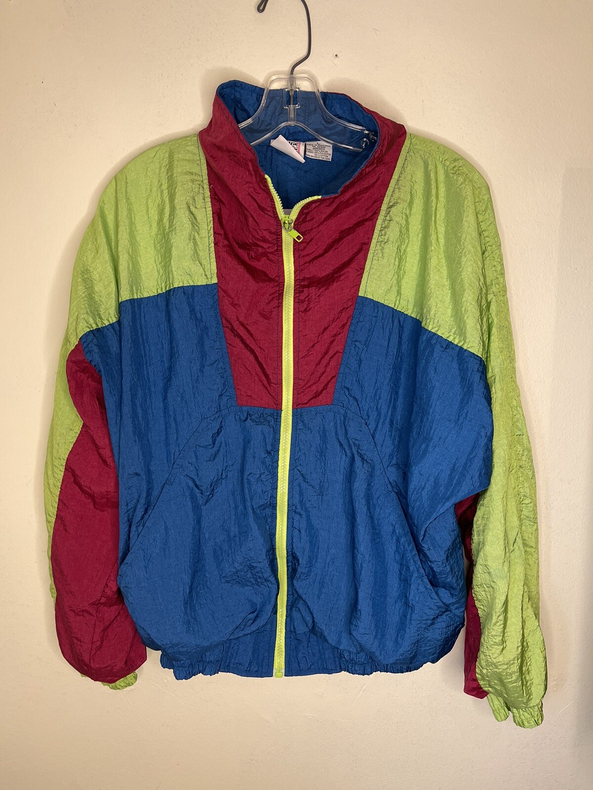 Vintage 80’s 90’s track suit jacket L hip hop fly