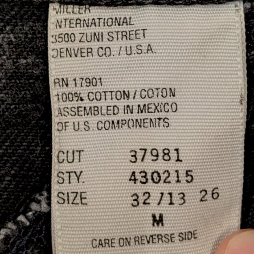 Vintage Rockies High Waisted Western Studded Black Jeans 32/13 26 430215
