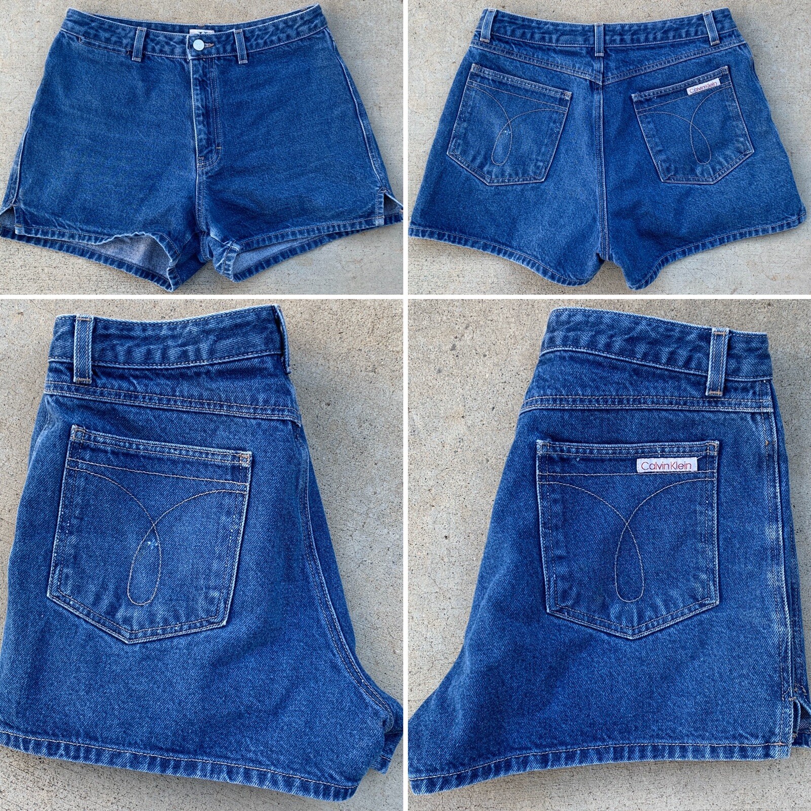 Vintage CK Calvin Klein Jeans Denim Shorts Made In USA 13 31 Waist Jorts