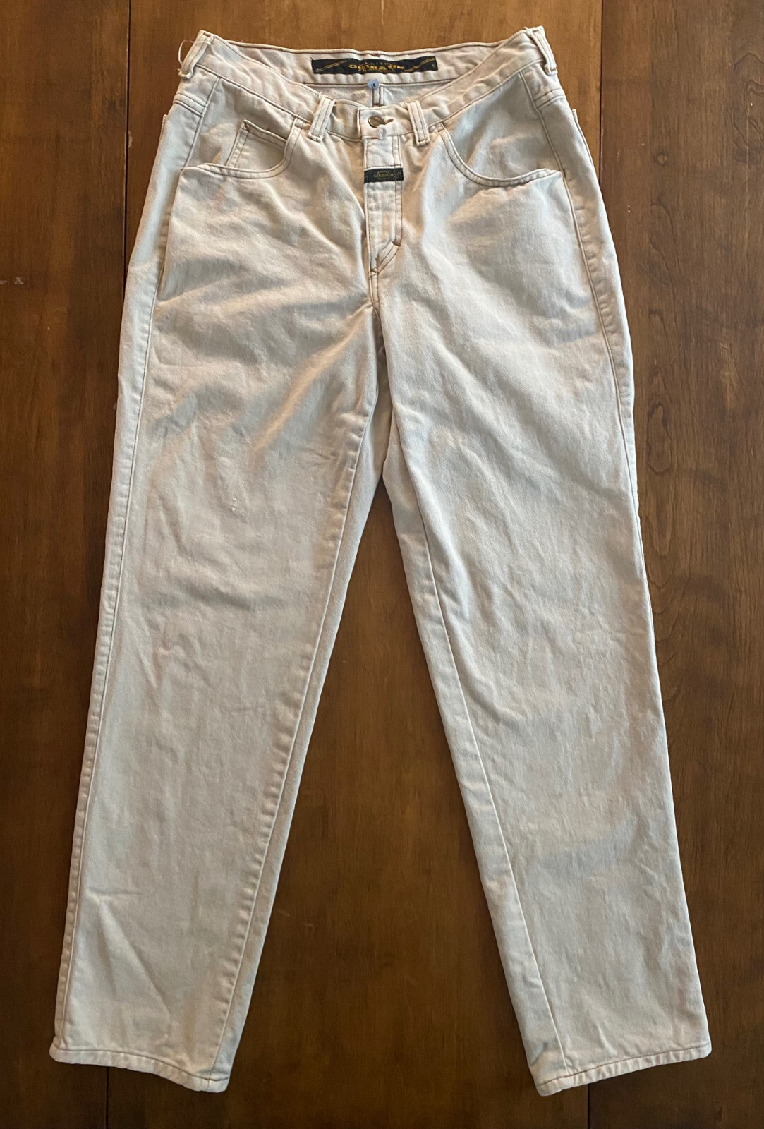 Vintage GIRBAUD Jeans from Marithe Francois Girbaud TAN CREAM Size 31