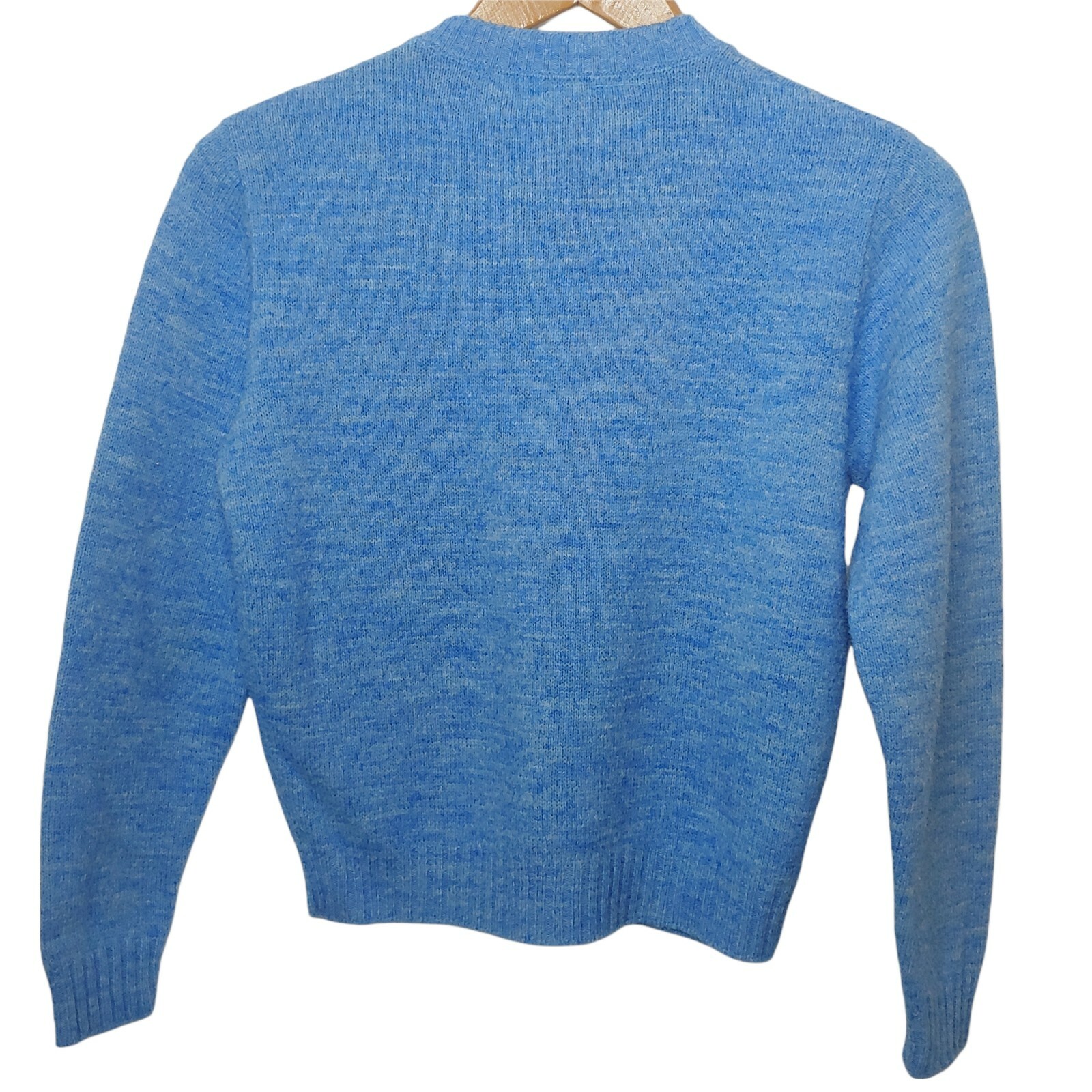 Vintage Sears Sweater Small Wintuck Acrylic Sweater Pullover Blue Classic Earthy