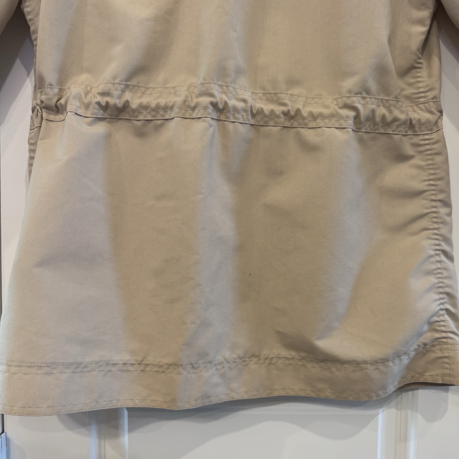 Vintage 70s London Fog Weatherwear Trench coat Jacket 14 Drawstring Lightweight