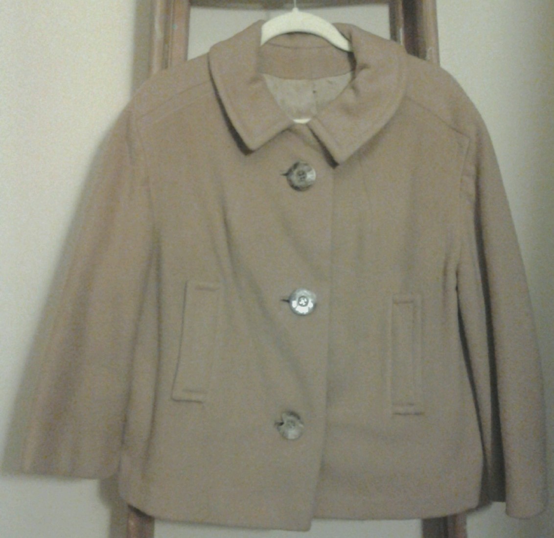 Women’s Vintage Sun Industry Short Camel (Beige Colored) Coat-Approx Sz 6-10 ?P