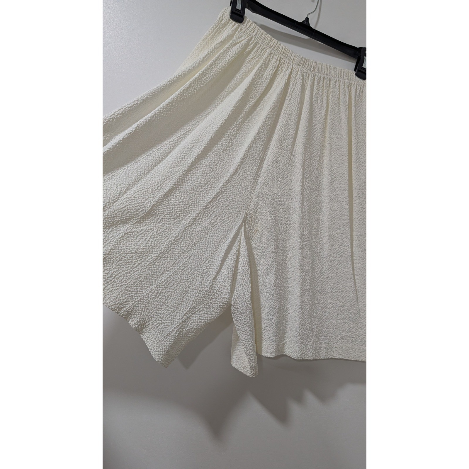 Vintage Alexis Fashions Cream Crinkle Embroidered Jacket Shorts Set Size 11/12