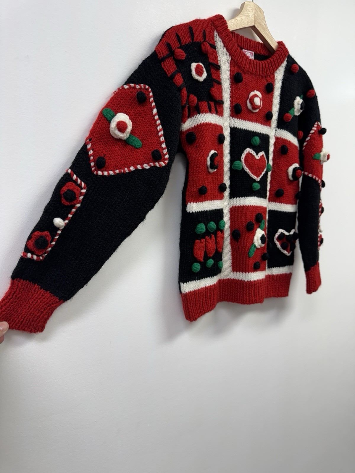90s SISTER SISTER 3D Ugly Holiday Sweater Small 7/8 (Womens XXS/XS) READ