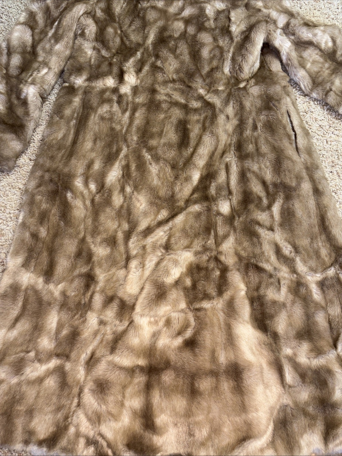 Womens 10 Vintage Career Originals Tissavel Mink French Faux Fur Coat