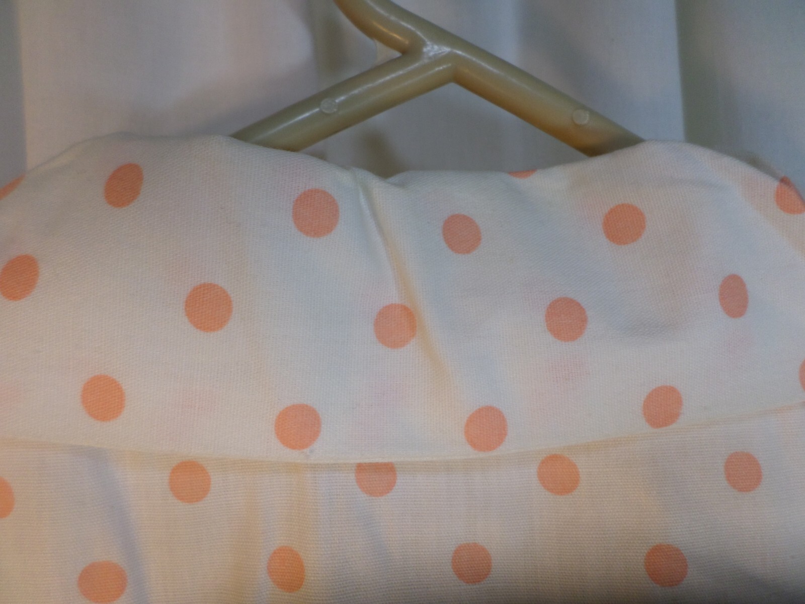 Vintage Handmade Pink Polka Dot Short Sleeved Button Front Blouse