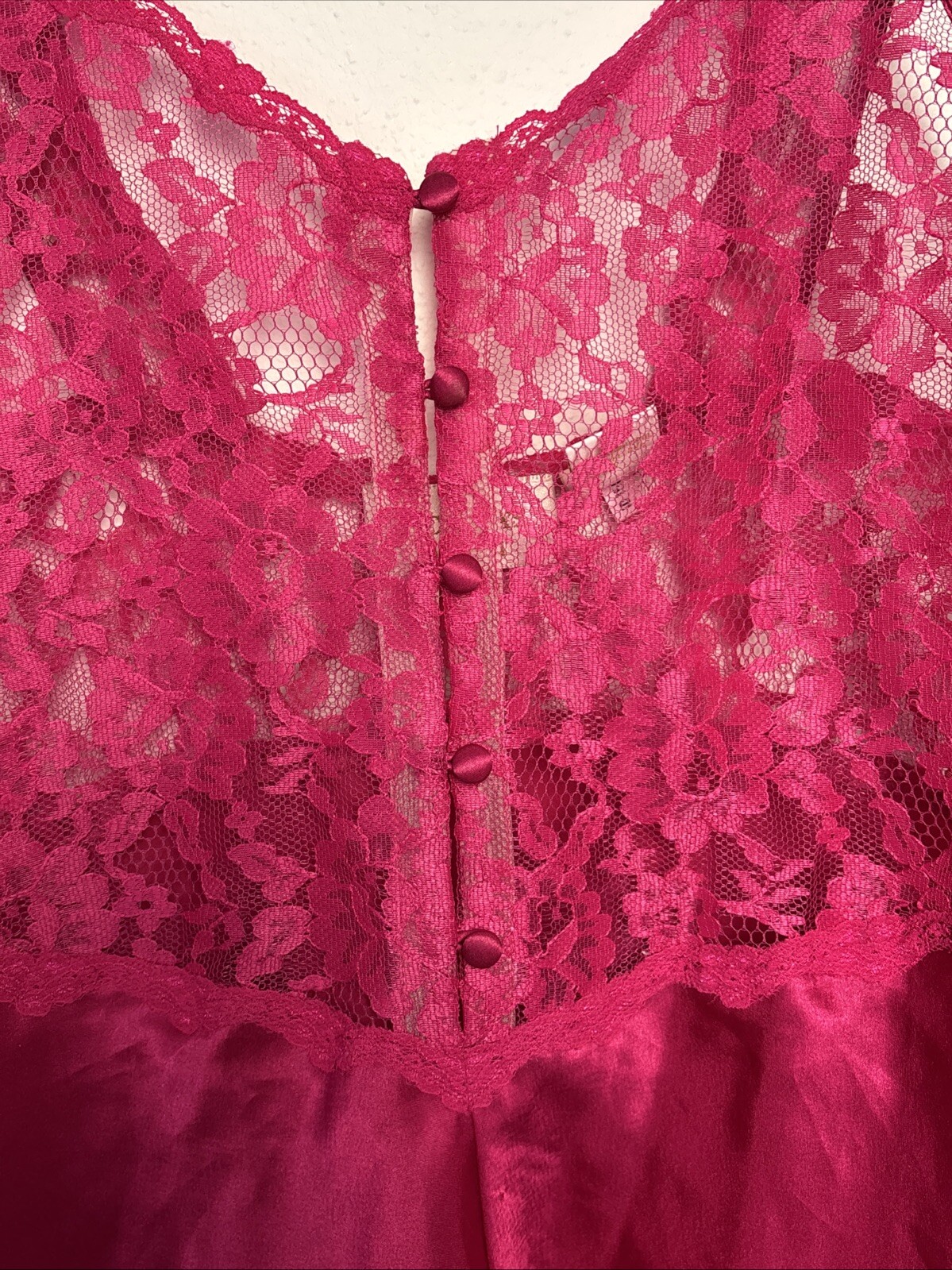 Vintage Victoria’s Secret Teddy Satin & Lace Romper Playsuit Nightie Lingerie S