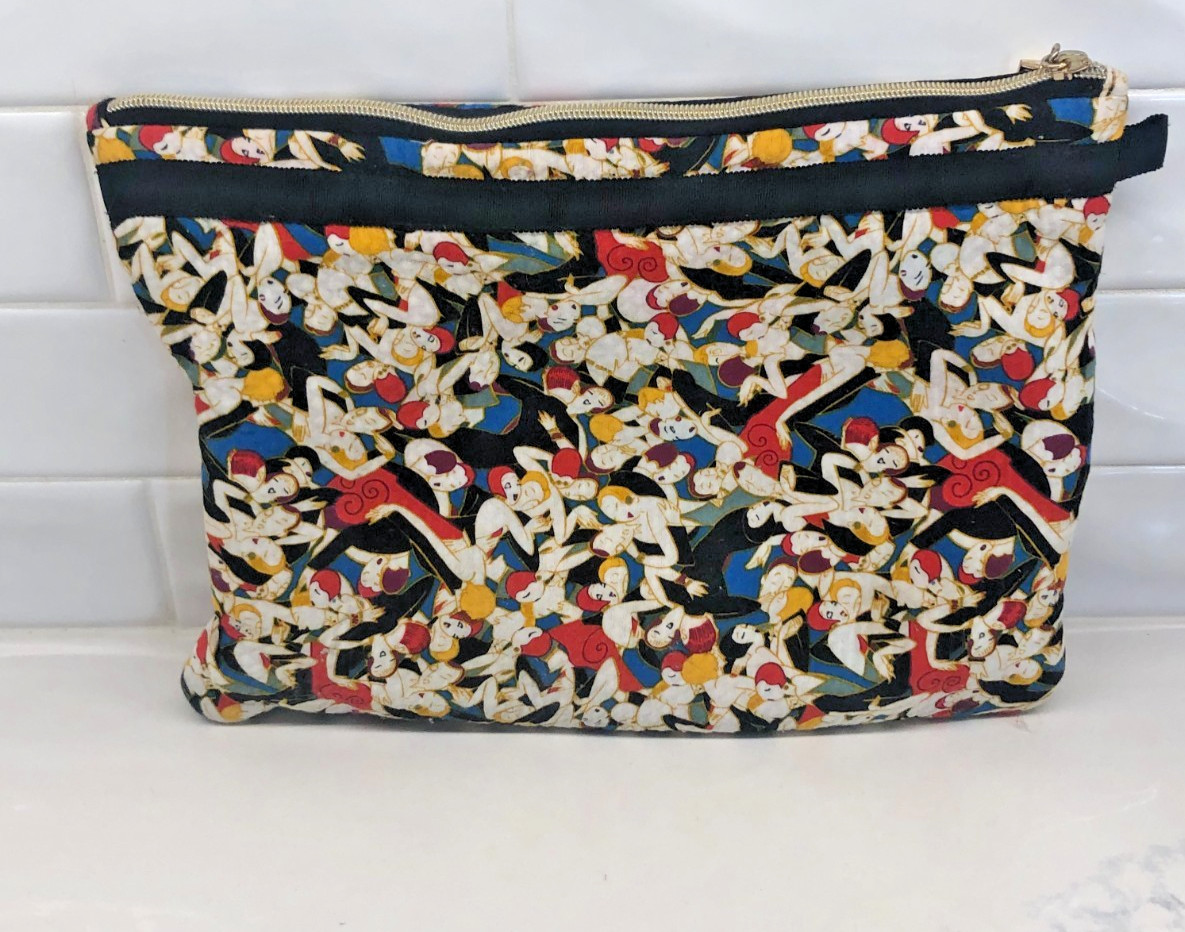 VNTG Carolina Herrera Neiman Marcus Target Roaring 20s Cosmetic Bag NEVER USED