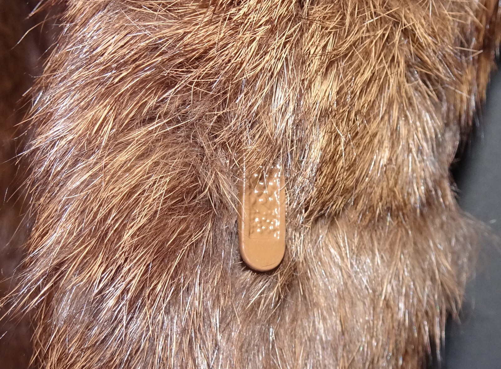 Genuine Rabbit Fur Brown Coat / Jacket S / M Chocolate