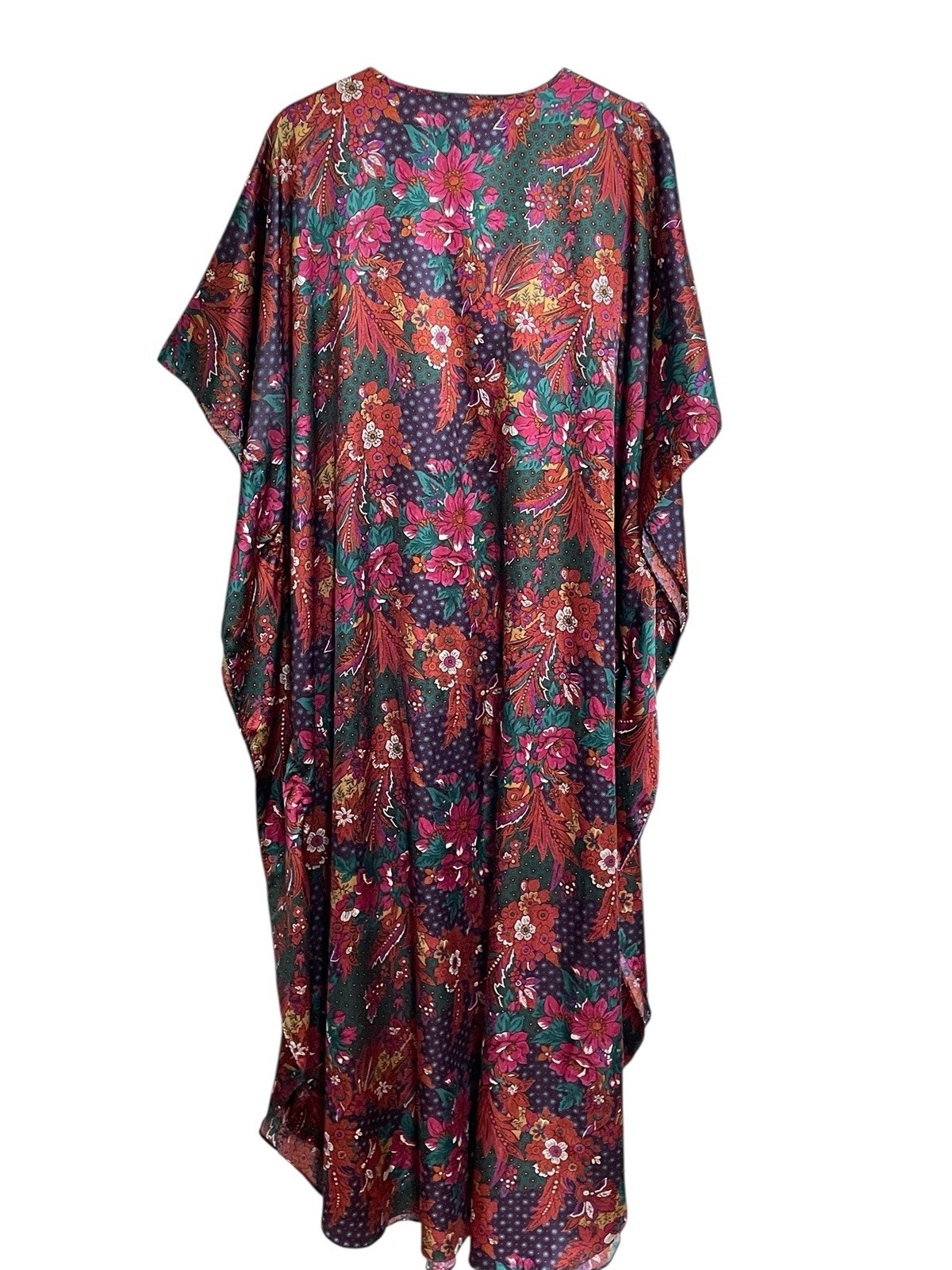 Vintage 80s 90s Floral Caftan & Jacket Set Golden Girls Blanche Resort Glam L